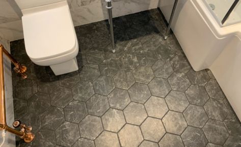 Tile floor installation